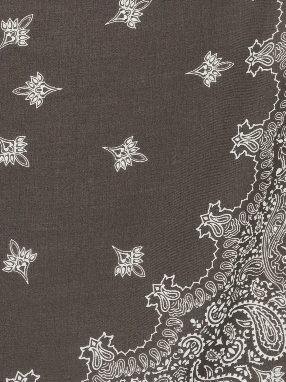 Cenere GB paisley-print bandana scarf - Bruin
