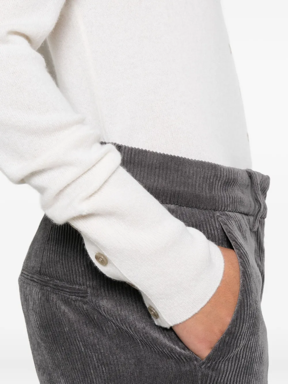 Lisa Yang Button-front Cardigan In White