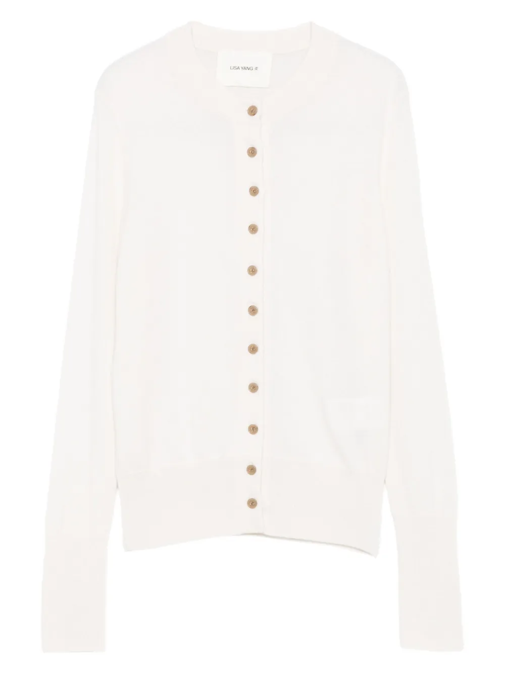 Lisa Yang Button-front Cardigan In White