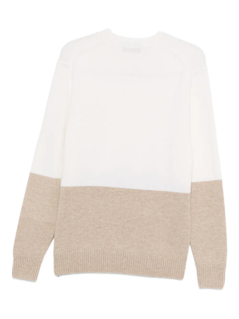 Zanone two-tone sweater - Wit