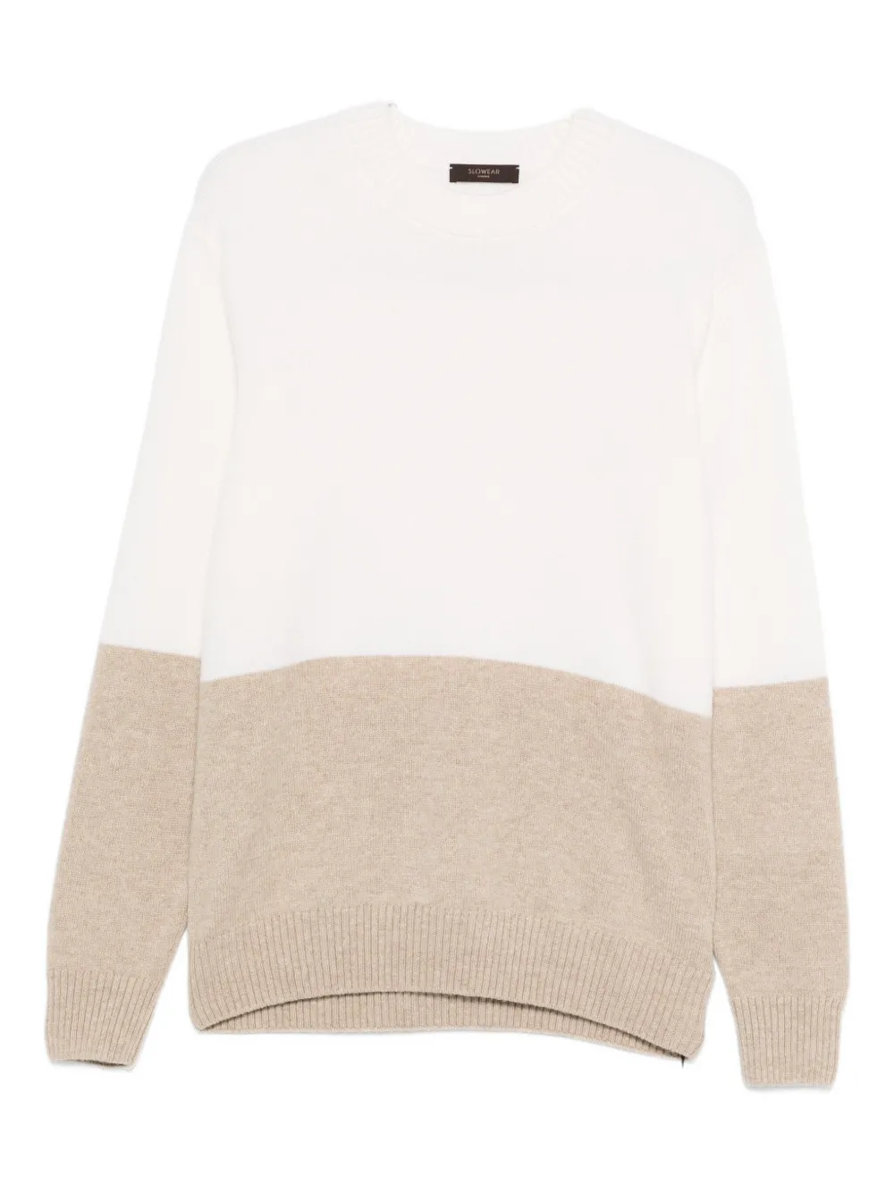 Zanone Two-tone Sweater In Multi