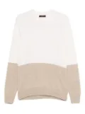 Zanone two-tone sweater - White