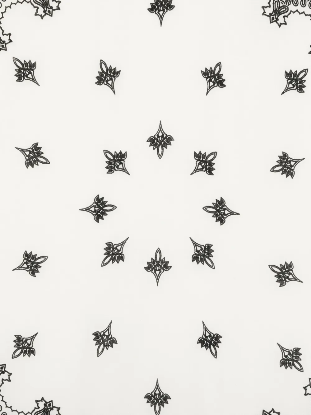 Cenere GB Bandana met paisley-print Wit