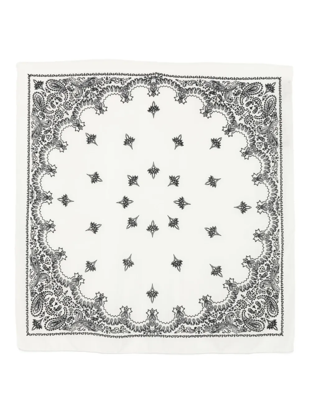 Cenere Paisley-print Bandana Scarf In White