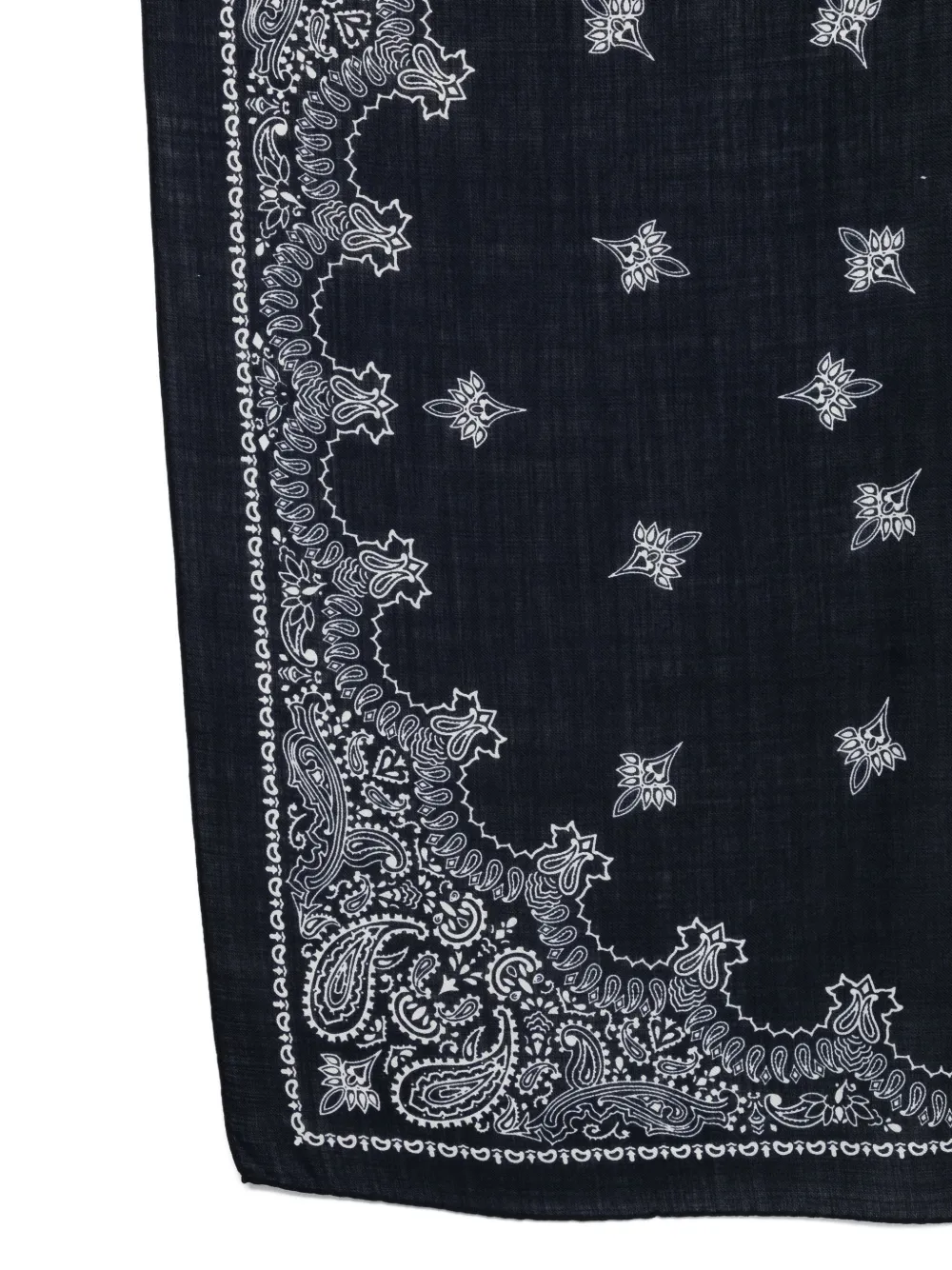 Cenere GB paisley-print bandana scarf - Blauw