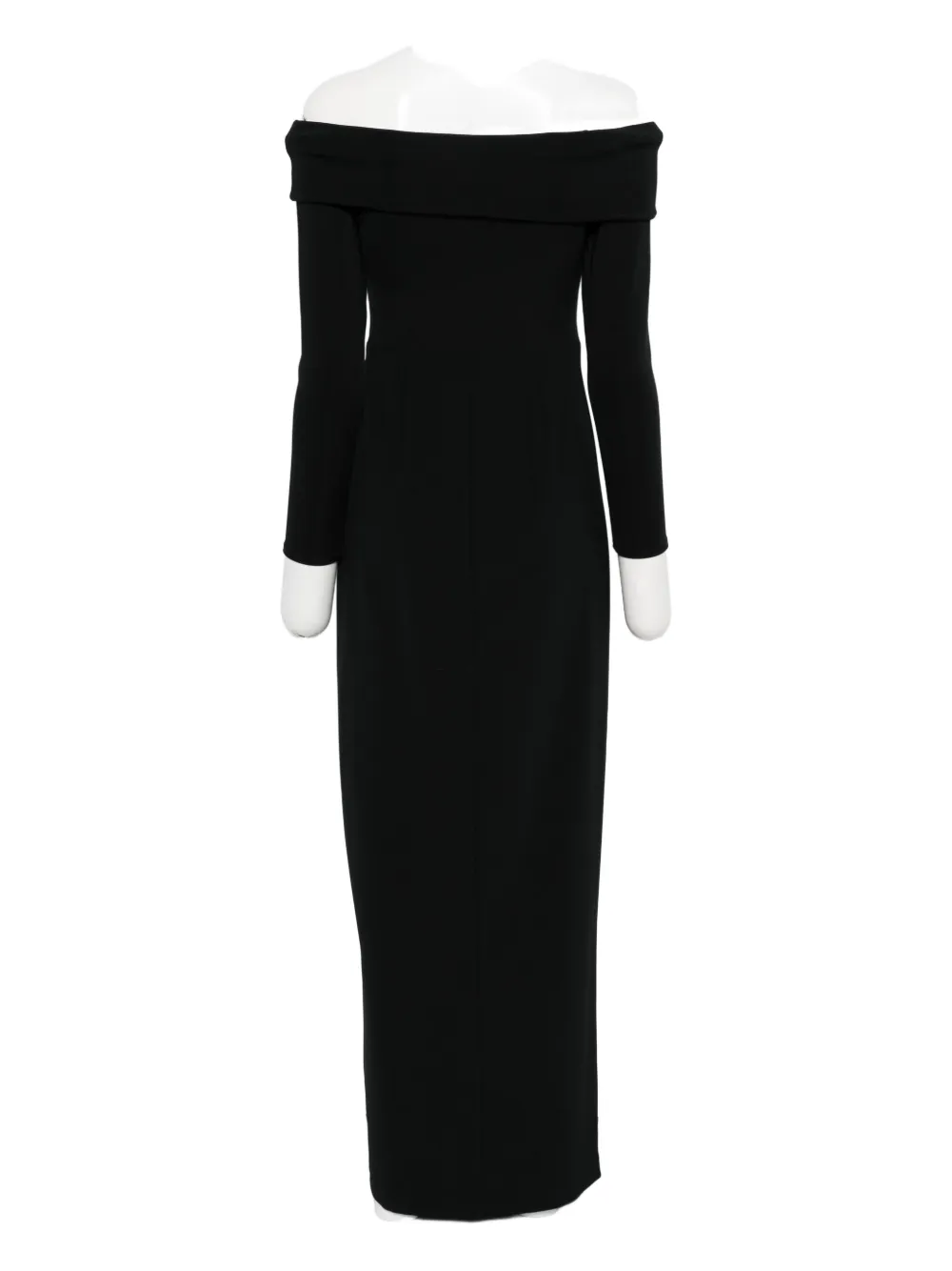 Lauren Ralph Lauren off-shoulder draped dress - Zwart
