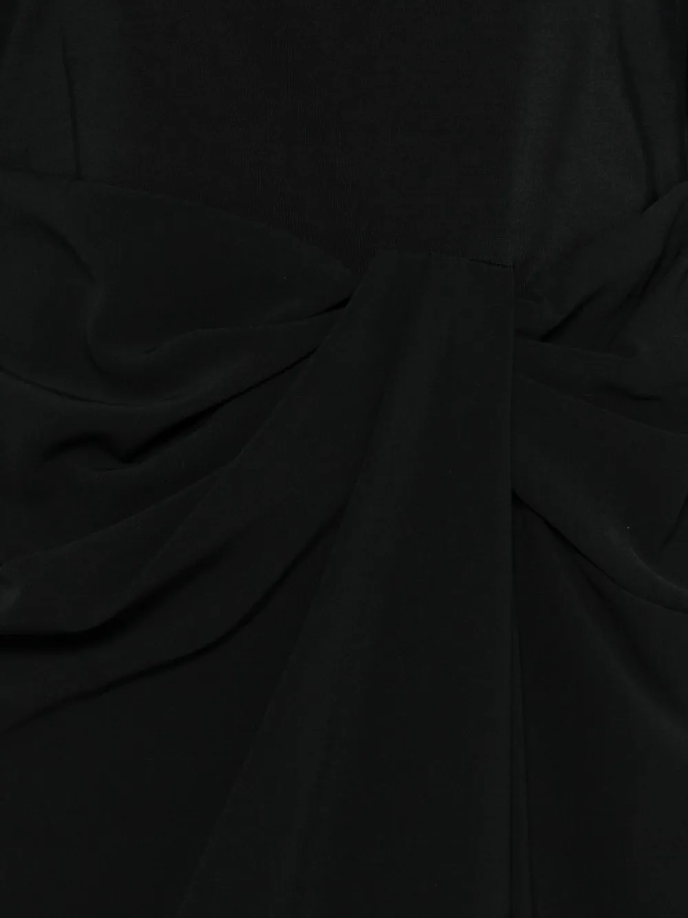 Ralph Lauren Off-shoulder Draped Dress In Black