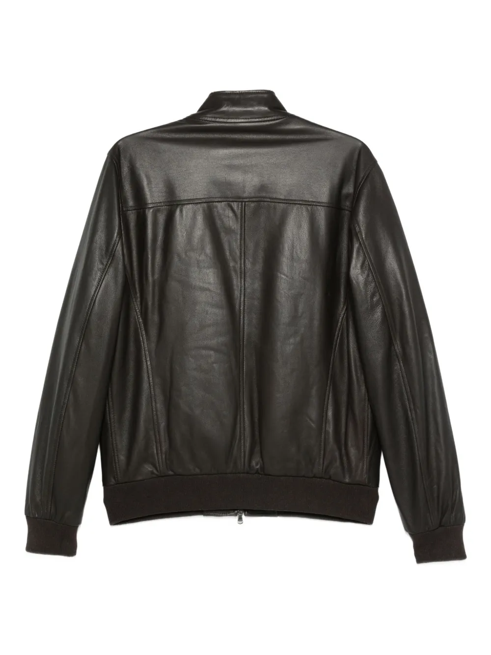 Barba zip-fastening leather coat | Leather Jackets | Image 2