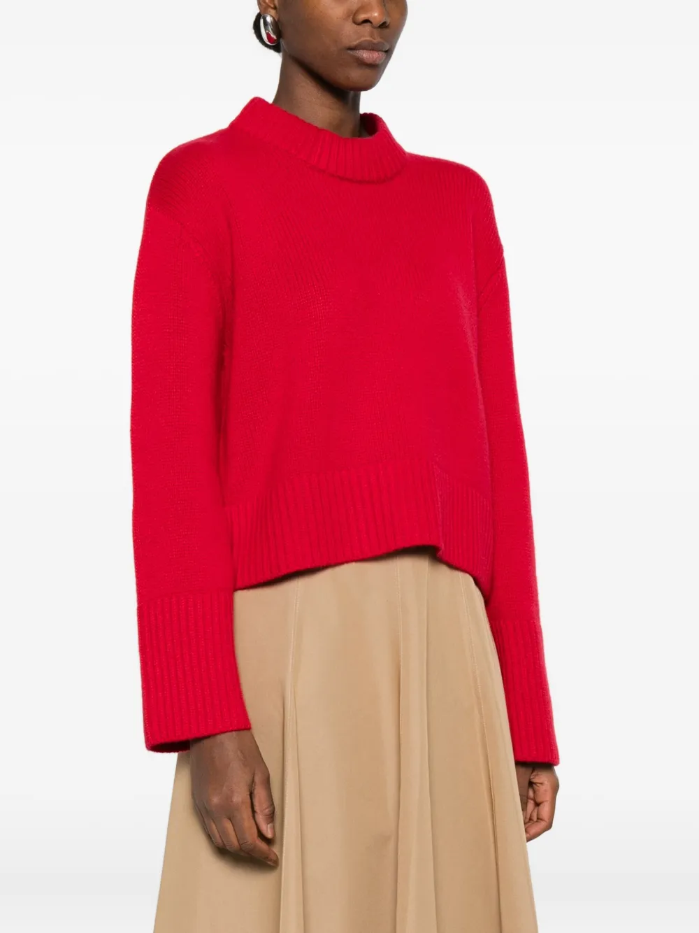 Lisa Yang Ribbed Cashmere Sweater In Red