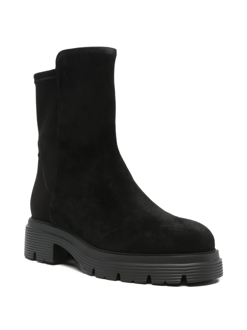 Stuart Weitzman leather ankle boots Black