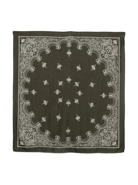 Cenere GB Ash paisley-print square scarf
