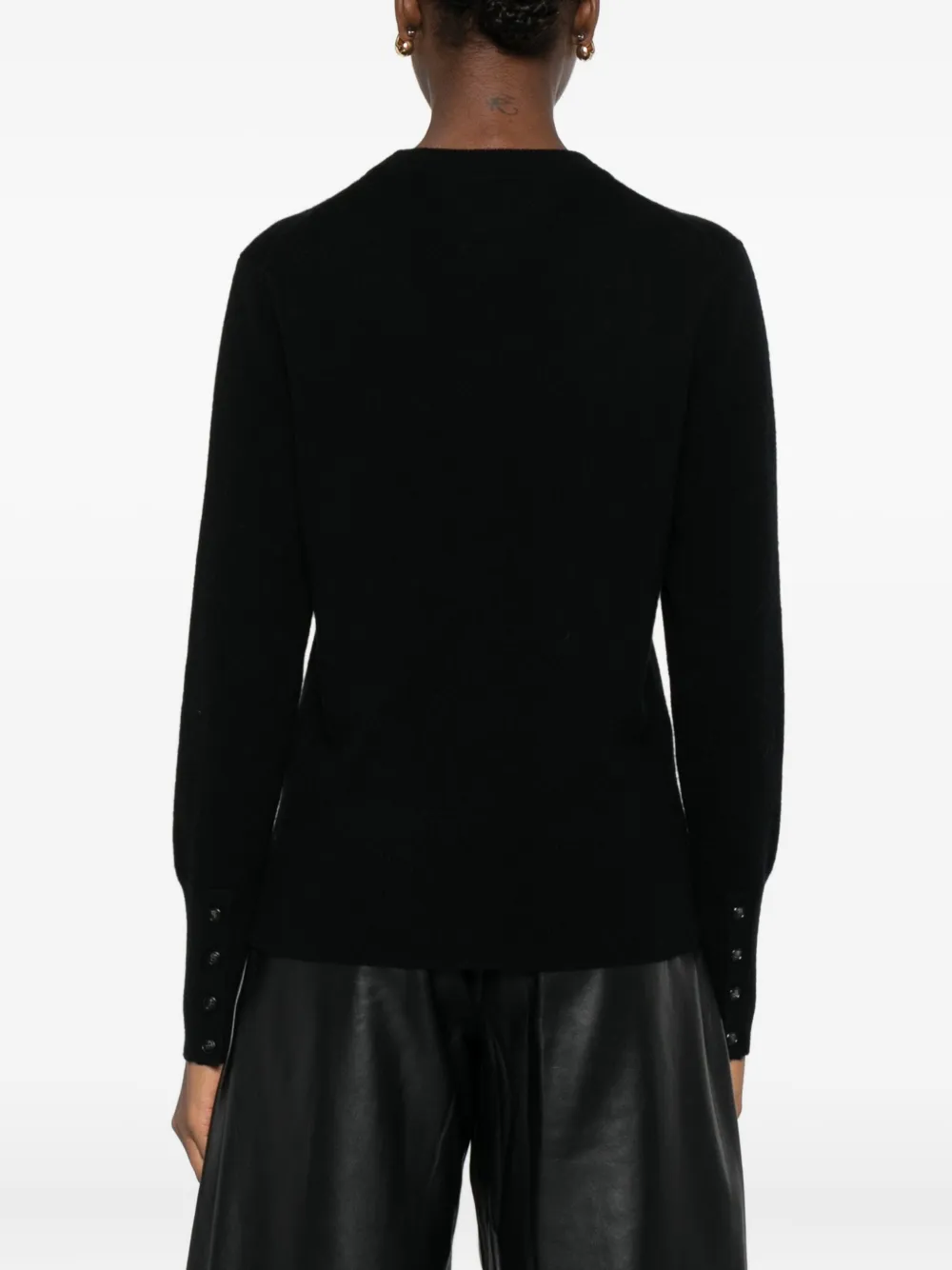Lisa Yang Button-front Cardigan In Black