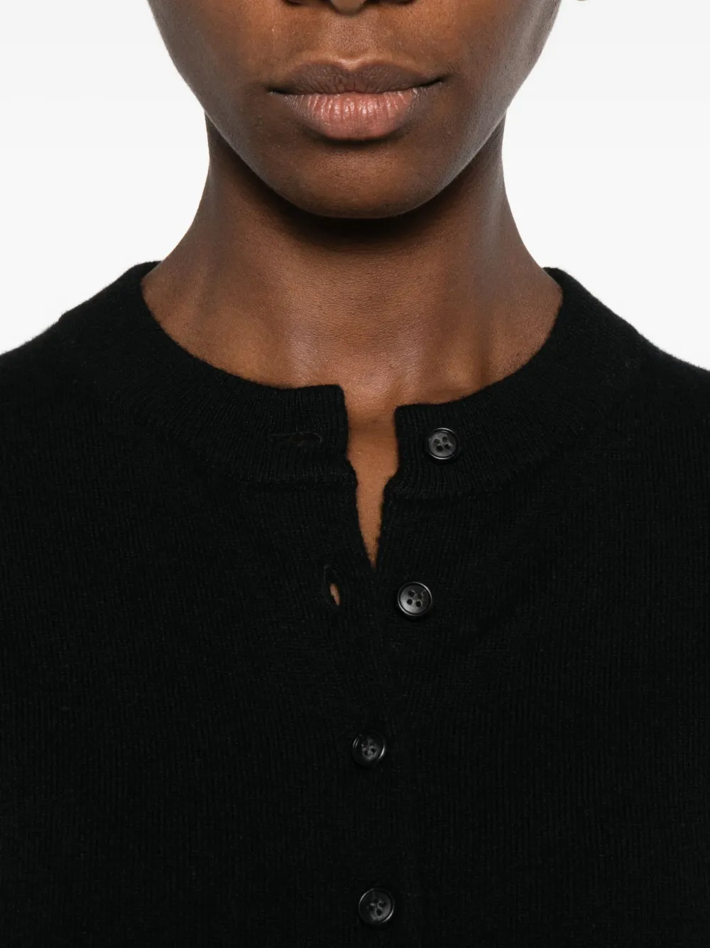 Lisa Yang Button-front Cardigan In Black