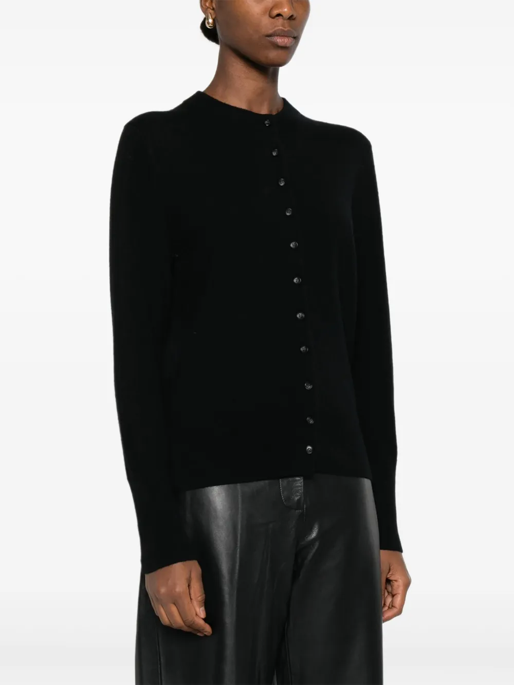 Lisa Yang Button-front Cardigan In Black