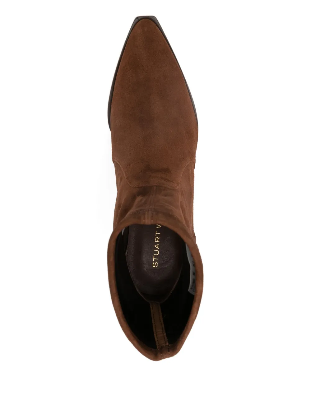 Stuart Weitzman Pointed-toe ankle boots Brown