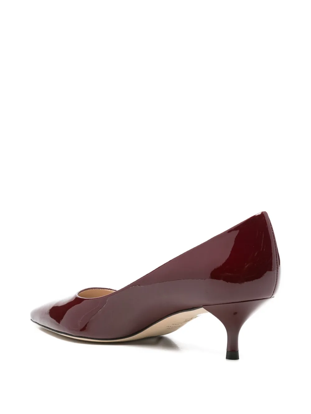 Stuart Weitzman Pointed-toe Heeled Pumps In Burgundy