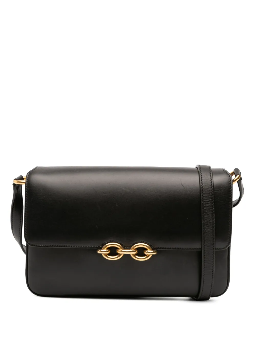 Saint Laurent Pre-Owned 2021 Smooth Calfskin Le Maillon crossbody bag | Black | Image 1