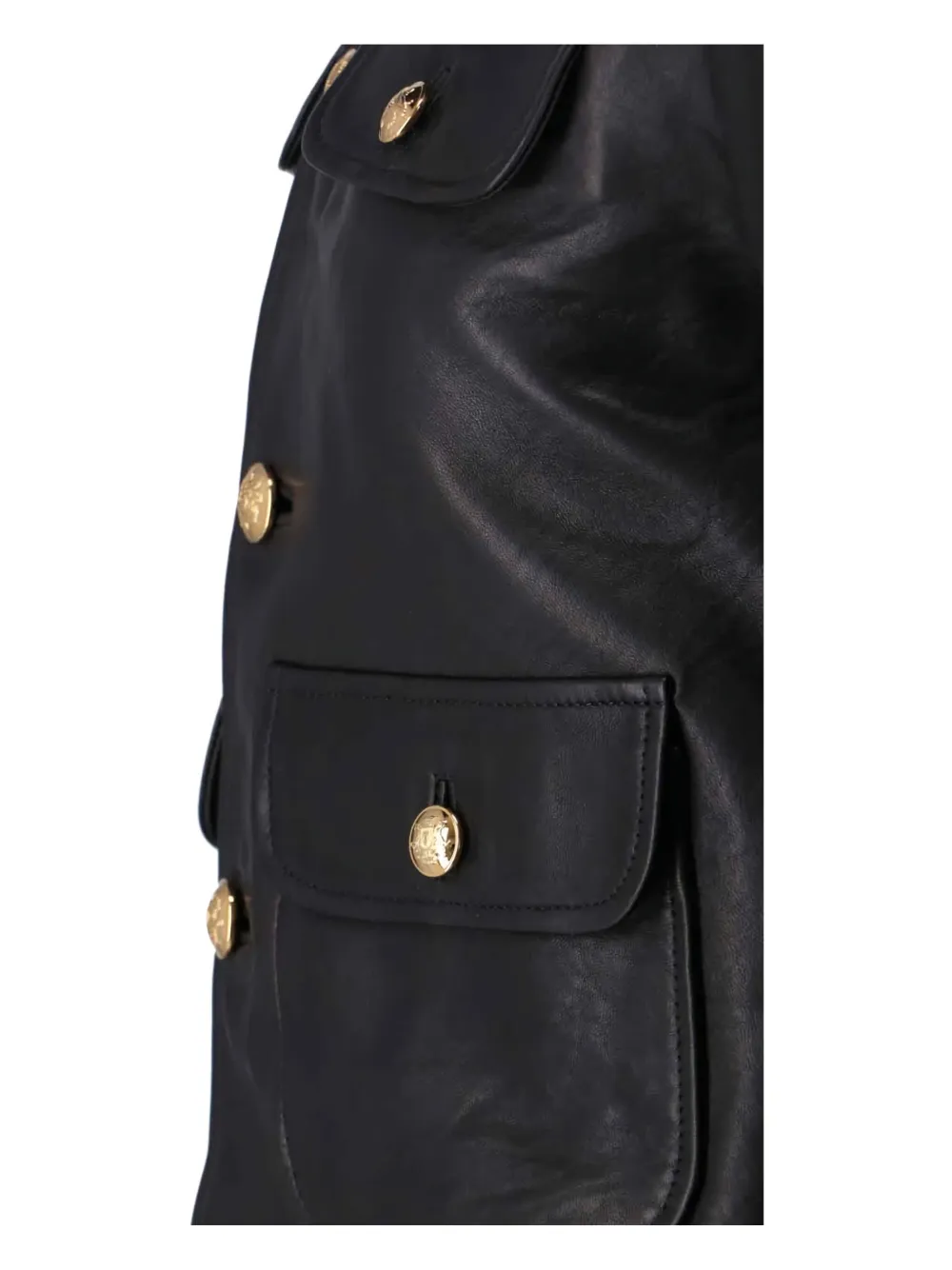 Nili Lotan Long Sleeve Jacket With Front Pockets And Buttons In Black