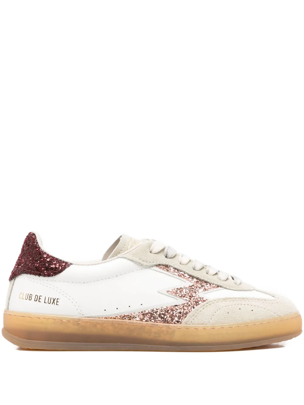 MOA CONCEPT Club sneakers met glitterdetail Wit