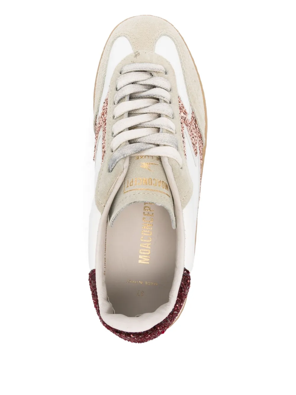 MOA CONCEPT Club sneakers met glitterdetail Wit