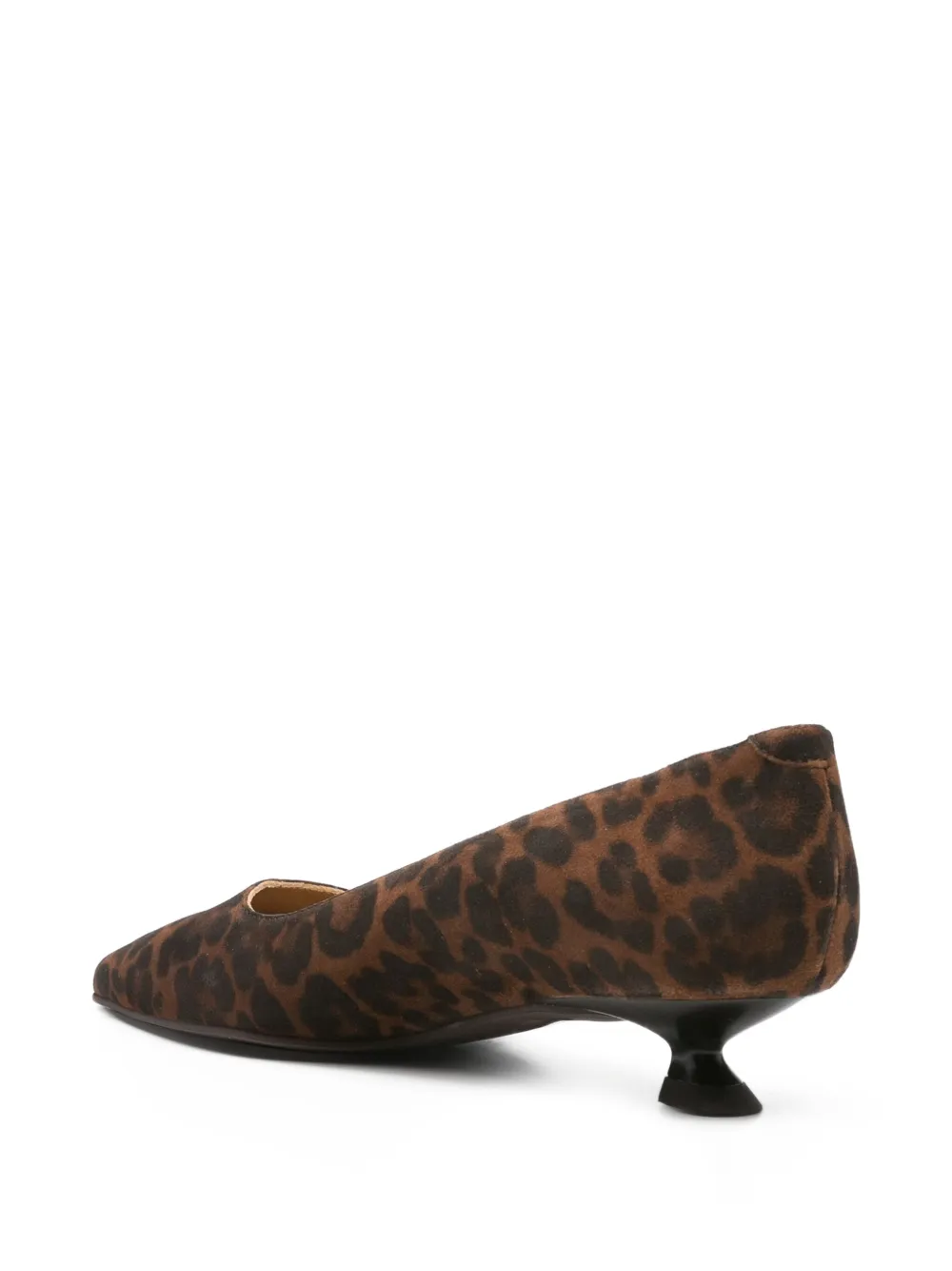Pedro Miralles 30 mm pumps met luipaardprint en kitten-hak Bruin