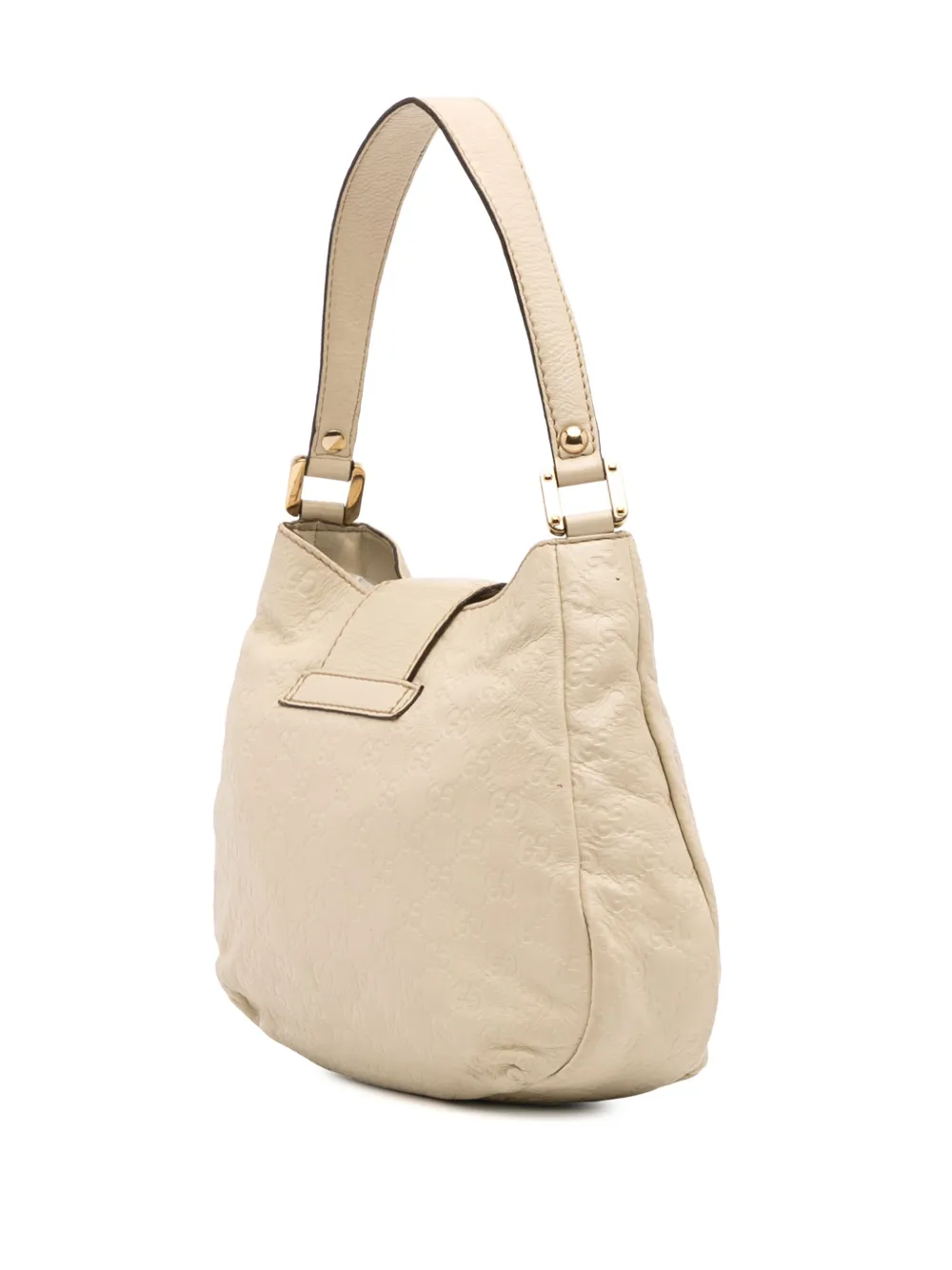 Pre-owned Gucci 2016-2025 Medium Ssima New Ladies Hobo Bag In White