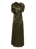 MALINA draped maxi dress - Green
