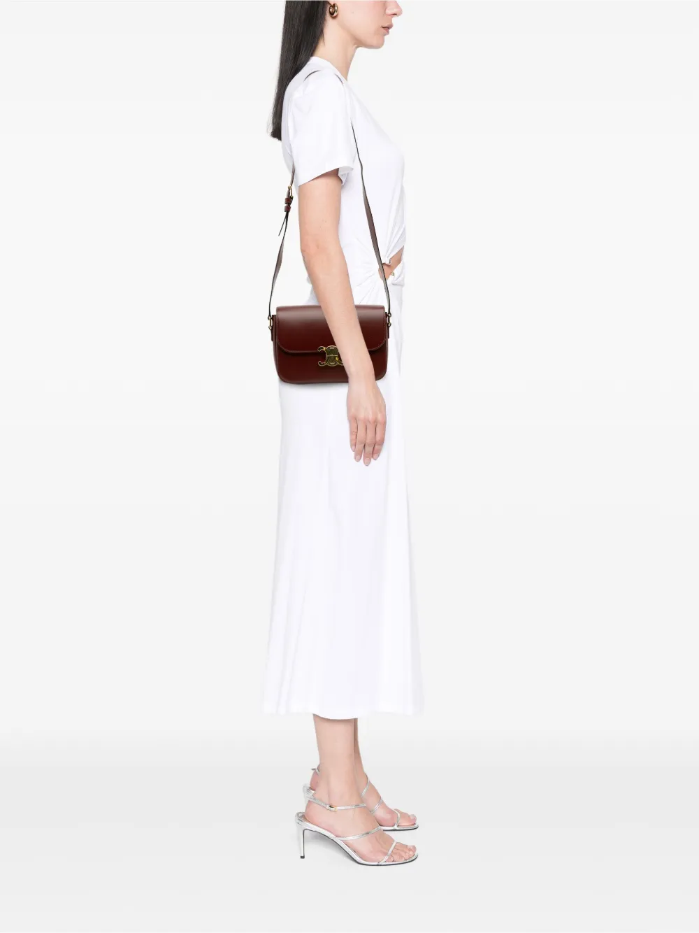 Celine Pre-Owned 2018 Classique Shiny Calfskin Triomphe crossbody bag | Pre-Owned | Image 2