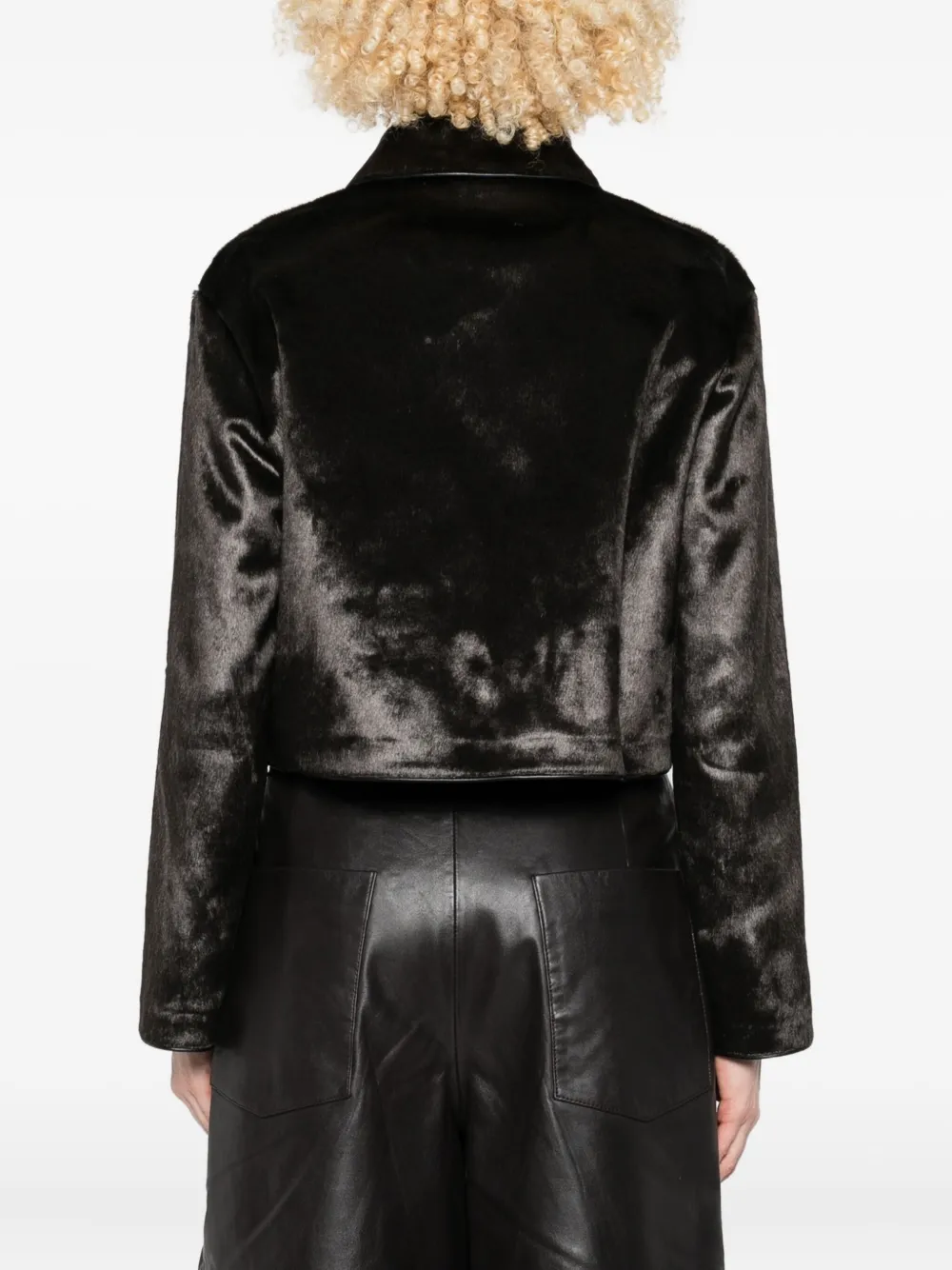 Malina Velvet Jacket In Black