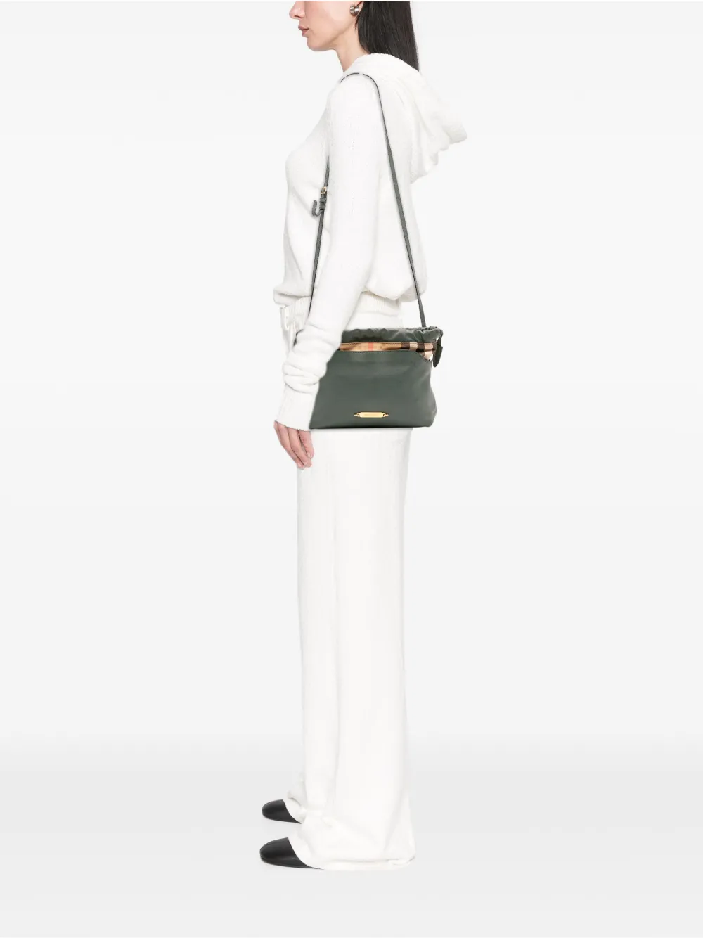 Burberry Pre-Owned 2000-2017 House Check Canvas and Calfskin Little Crush crossbody bag | Pre-Owned | Image 2