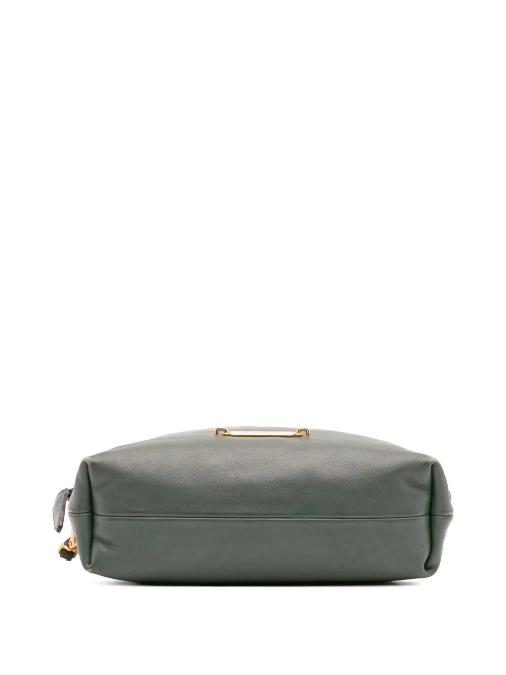 Pre-owned Burberry 2000-2017 House Check Canvas And Calfskin Little Crush Crossbody Bag In Green