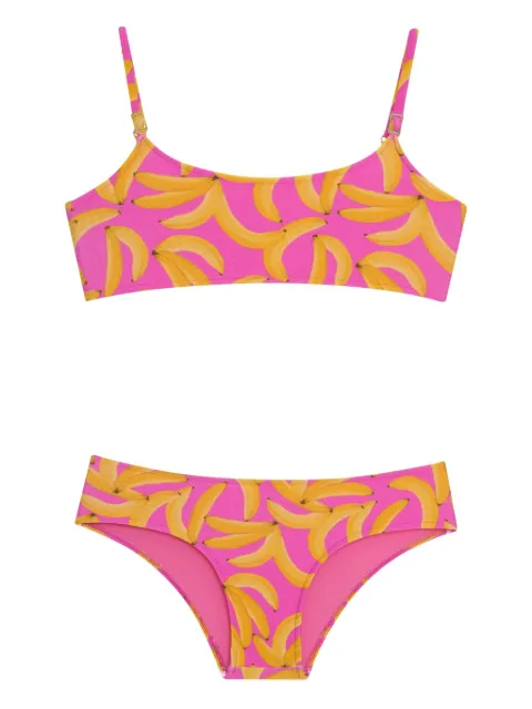 Triya Conjunto de biquíni Ravenna com estampa de banana