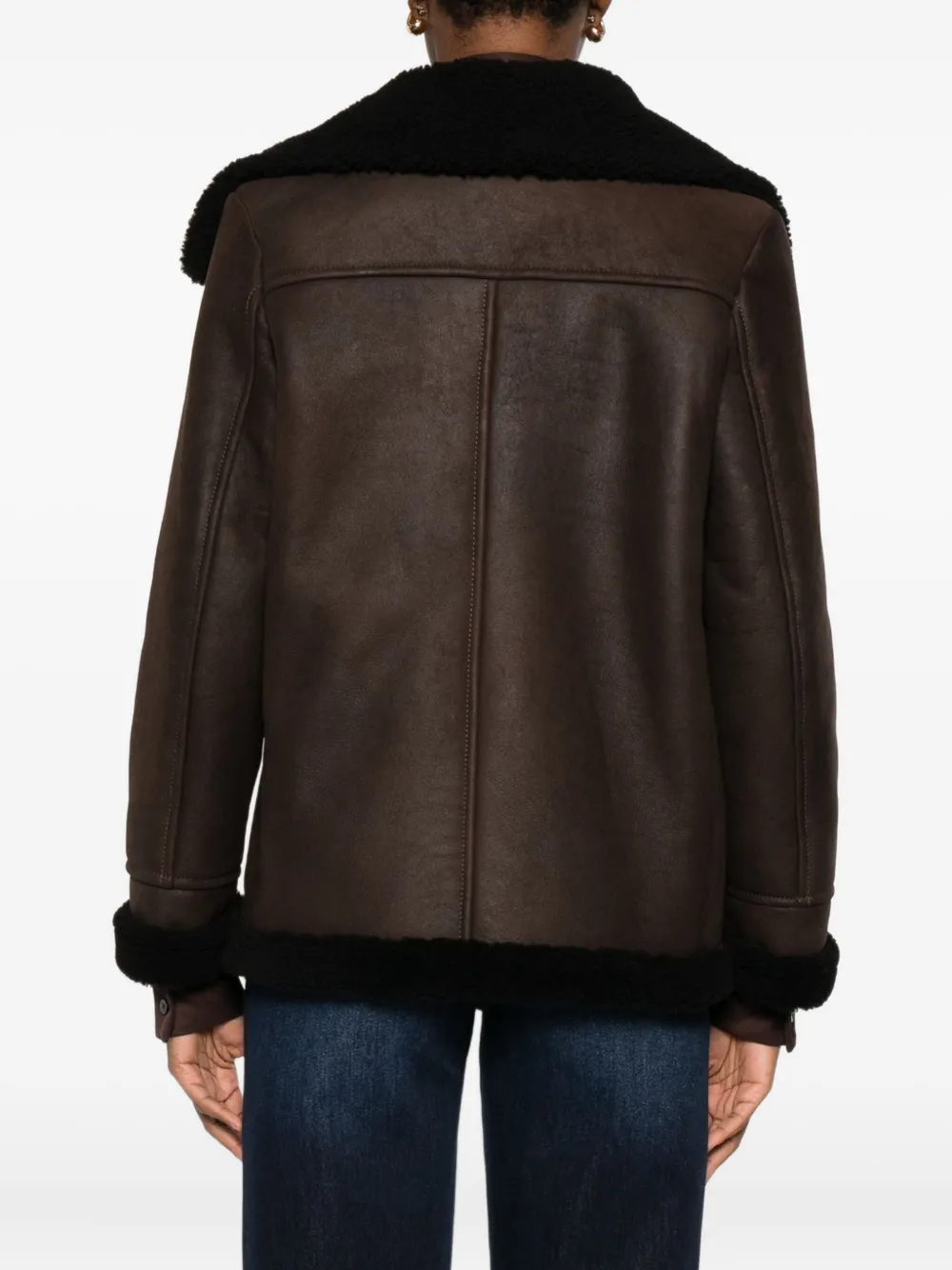 Eraldo Emma Suede Jacket In Brown
