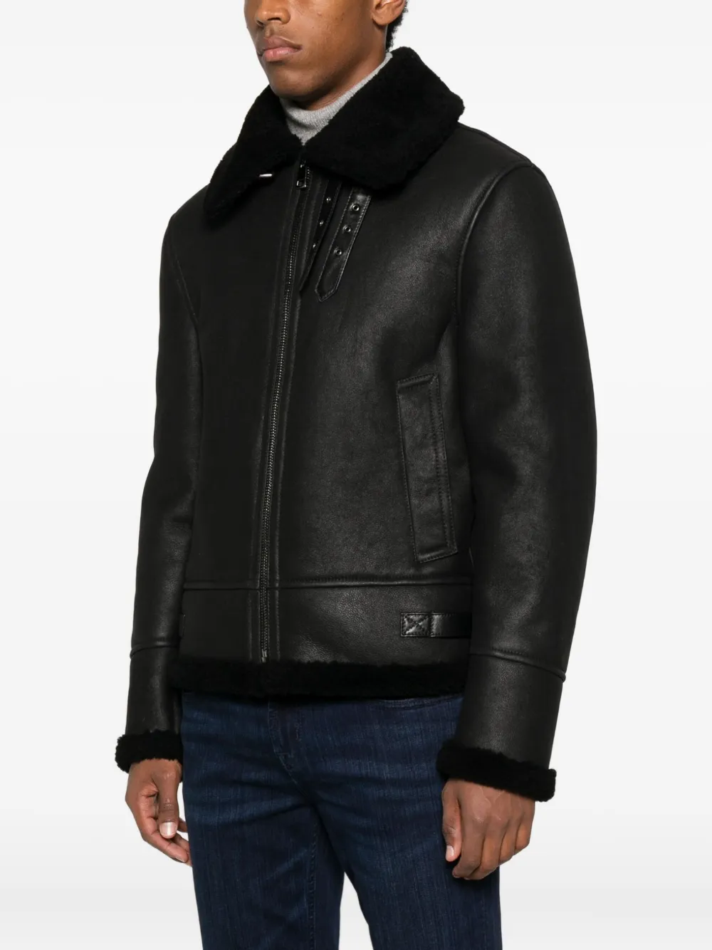 Eraldo Wright Jacke Aus Wildleder In Black