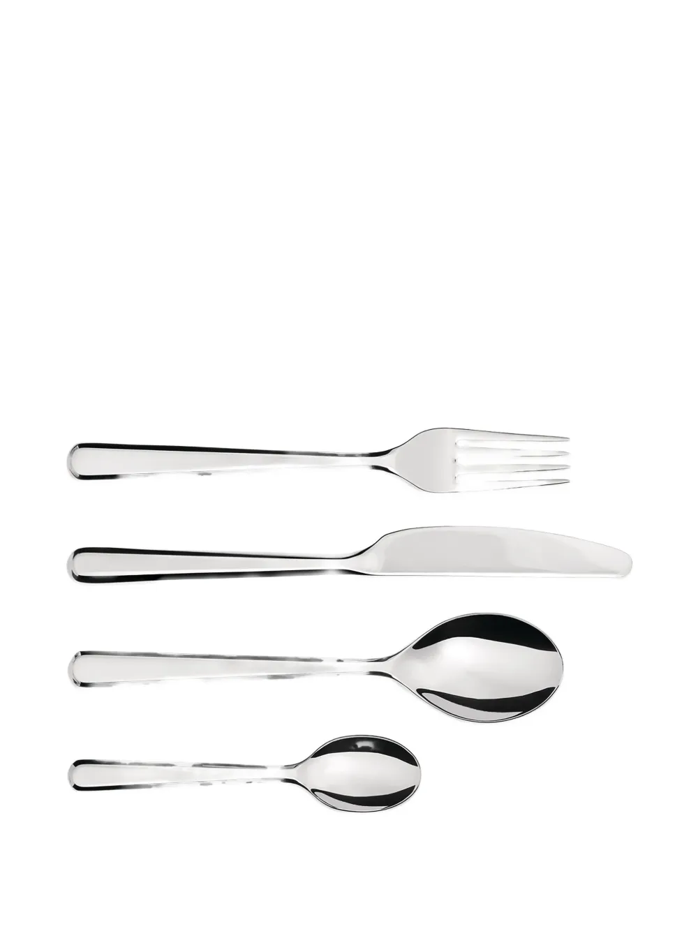 Alessi Clivo Cutlery Set (six-person Setting) In Silver