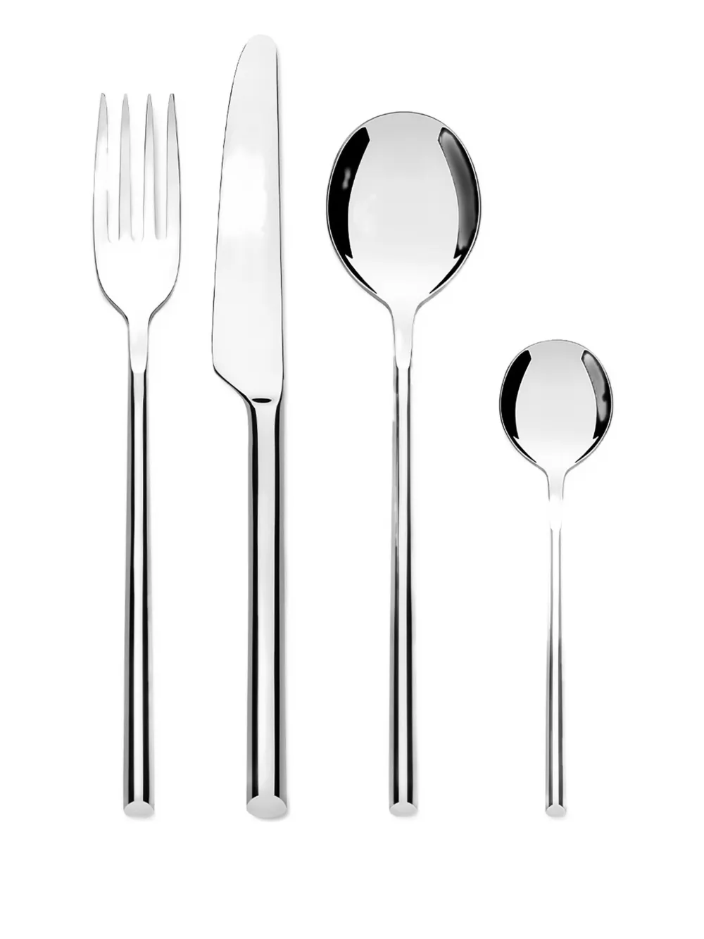Alessi Clivo Cutlery Set (six-person Setting) In Silver