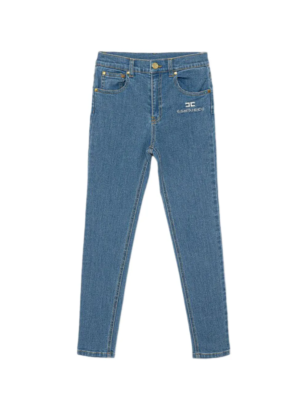 Elisabetta Franchi La Mia Bambina logo jeans - Blu
