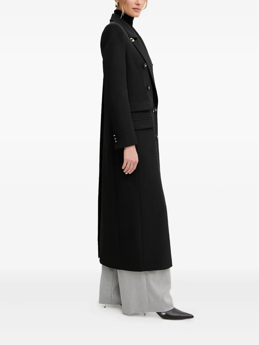 Elisabetta Franchi Jas met dubbele rij knopen Zwart