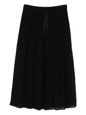 TOTEME Twinflower Midi Skirt | Black | FARFETCH