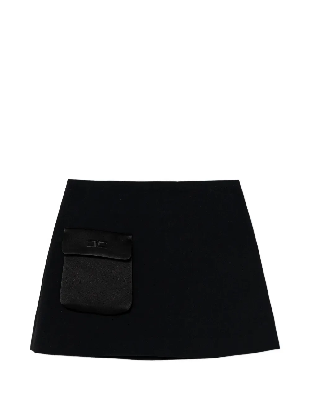 Elisabetta Franchi La Mia Bambina front-pocket skirt - Nero