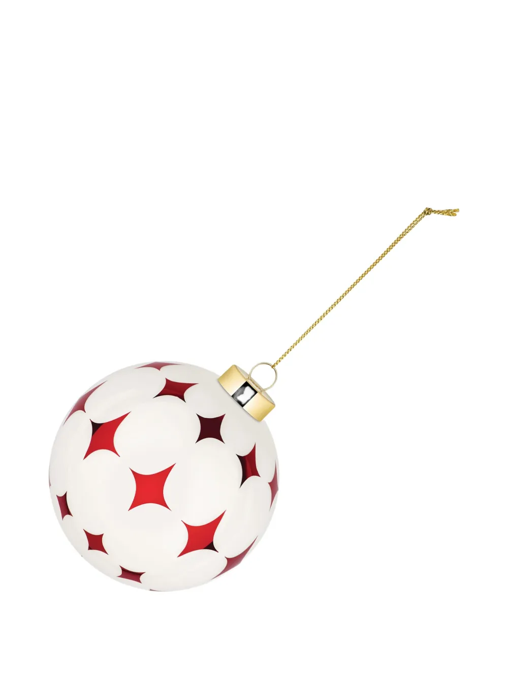 Alessi Delight 5 Star Christmas Ornaments (10.5cm) In White