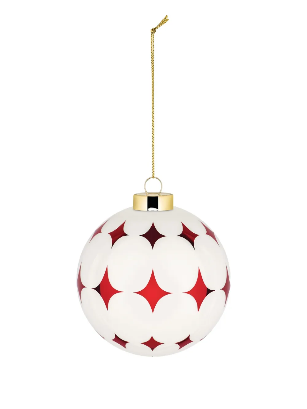 Alessi Delight 5 Star Christmas Ornaments (10.5cm) In White