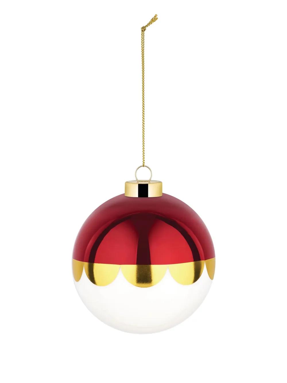 Alessi Delight 7 Christmas Ornaments (10.5cm) In Red