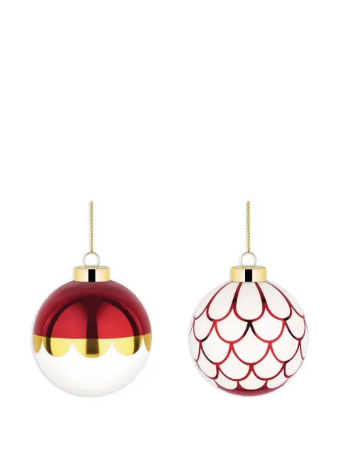 Alessi set de tres bolas de árbol de navidad (set de dos)
