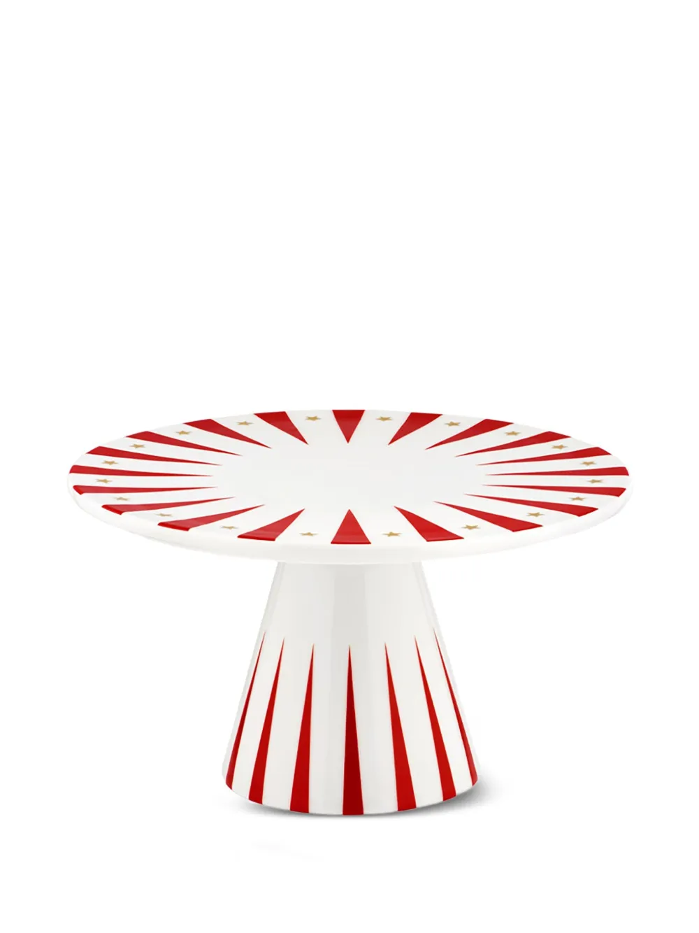 Alessi حامل كيك مخطط بنجوم (22 سم) | أحمر | Image 1