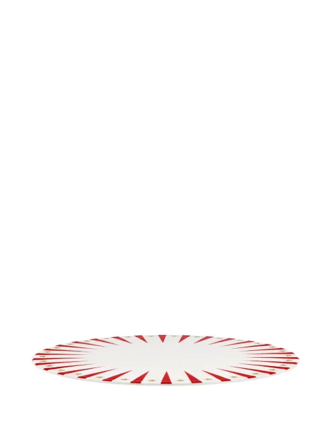 Alessi plato decorativo con motivo de rayas y estrella de 30cm