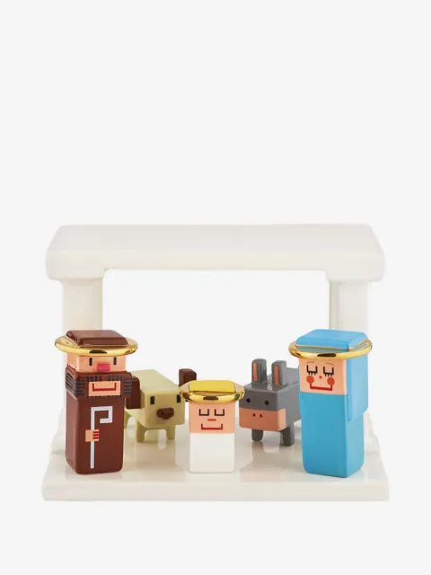 Alessi Kerststal met pixel-design