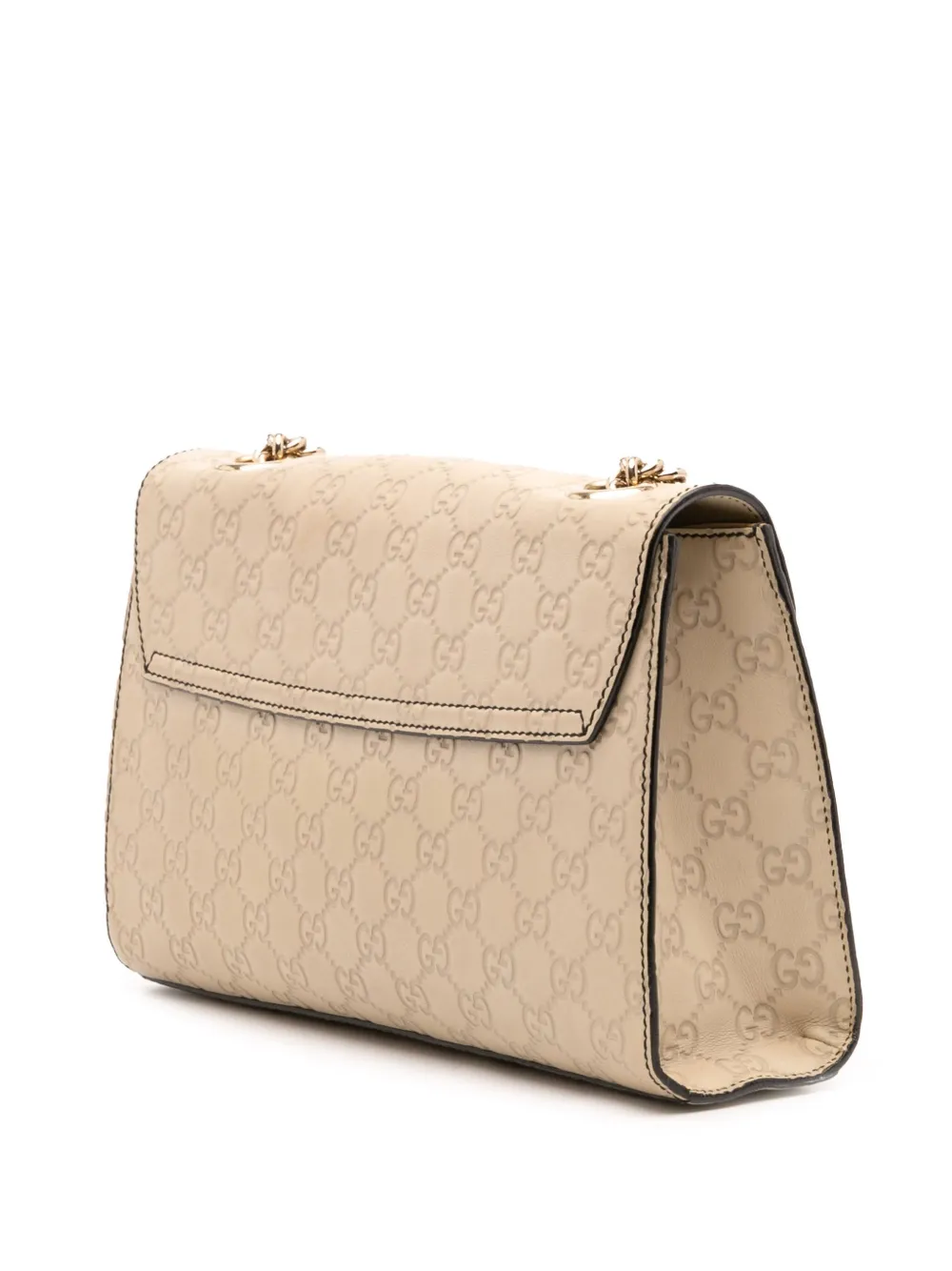 Pre-owned Gucci 2016-2025 Medium Ssima Emily Shoulder Bag In Brown