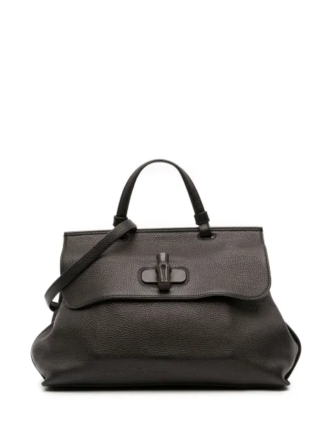 Gucci Pre-Owned 2016-2025 Medium Leather Bamboo Daily satchel