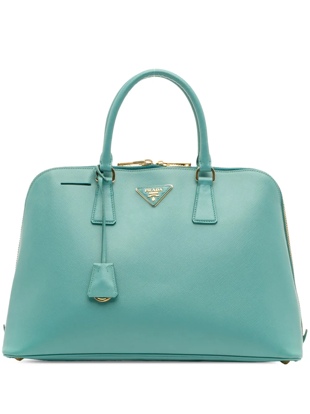 Prada Pre-Owned 2000-2025 Large Saffiano Lux Promenade satchel | Blue | Image 1